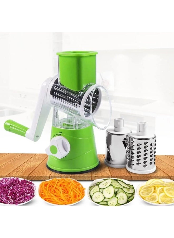 Denix Multifunctional rotary vegetable slicer and grater, vegetable grater and food slicer for the kitchen, dishwasher safe, suitable for slicing vegetables such as cucumbers, zucchini, carrots, and potatoes. - Image 3